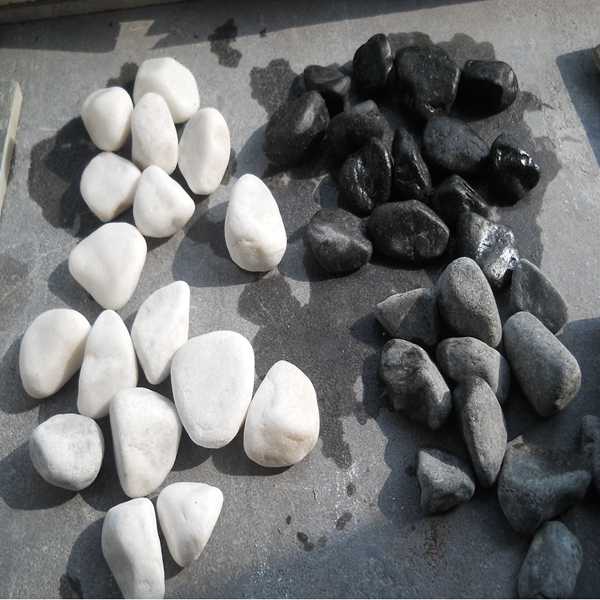 White and Black Pebble