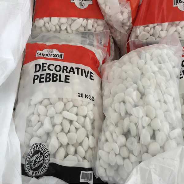 Decorative Pure White Tumbled