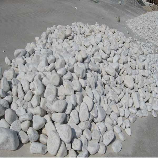 Decorative White pebble