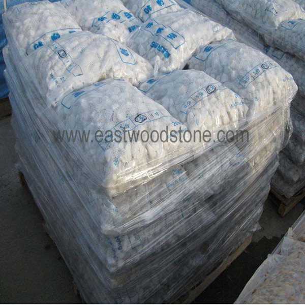 Plastic Packing White Pebble